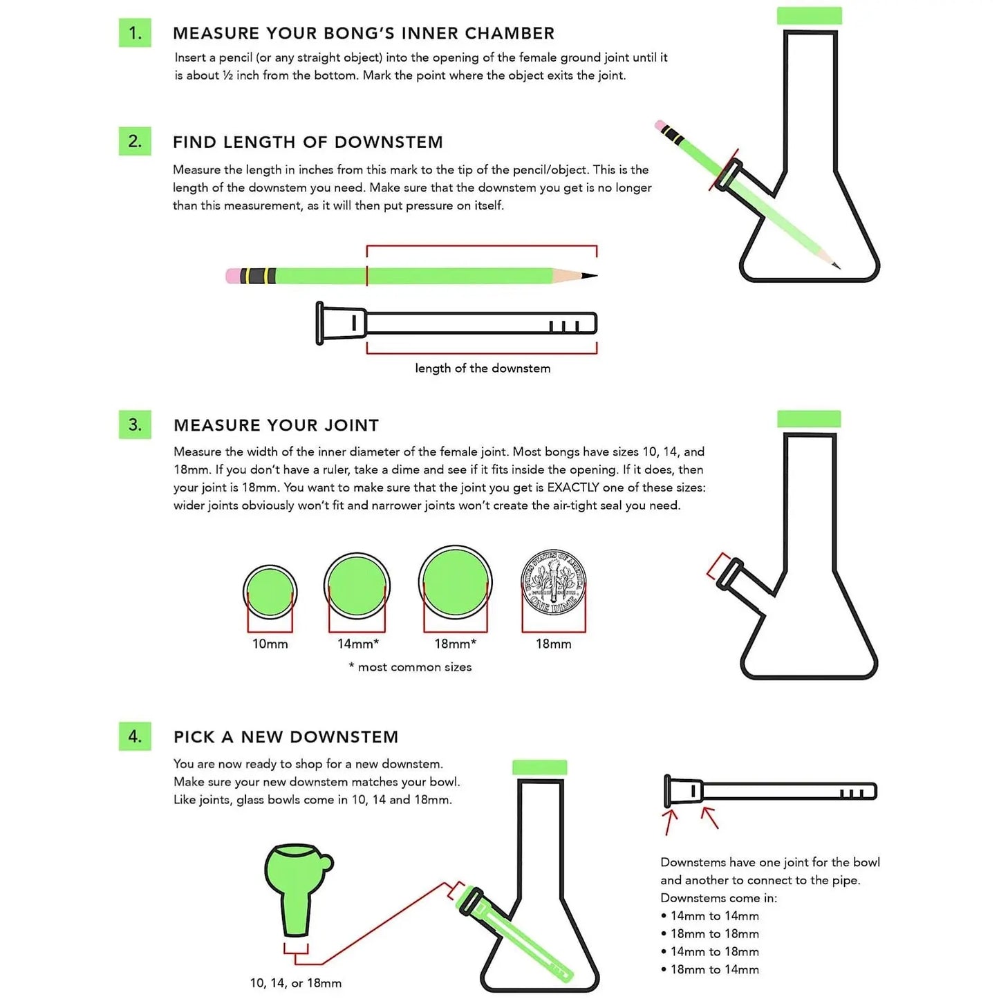 18mm to 14mm Diffuser Downstem | 18mm-to-14mm-diffuser-downstem | Accessories | CaliConnected