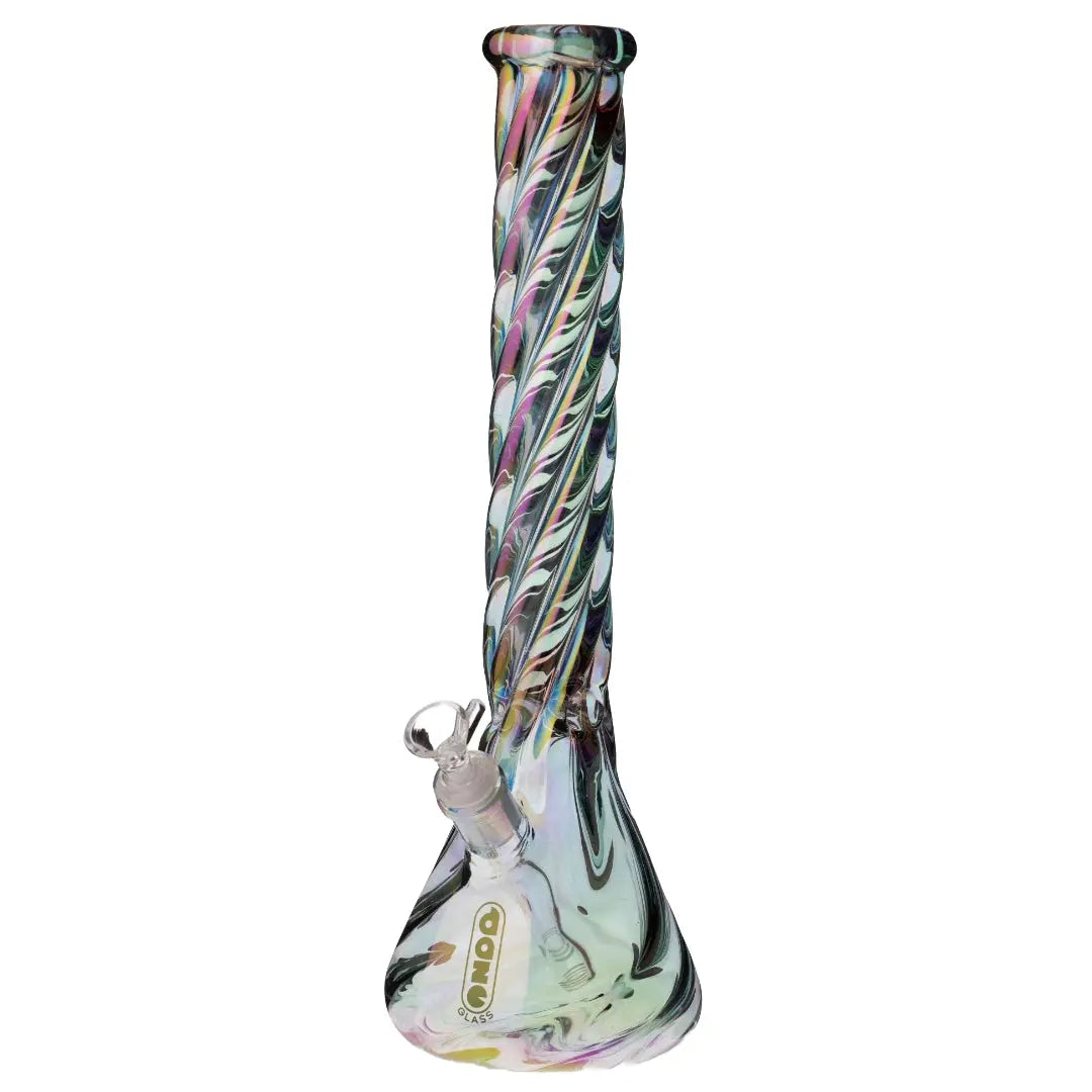 CaliConnected Iridescent Spiral Bong | caliconnected-iridescent-spiral-bong | Bongs | Daze Glass