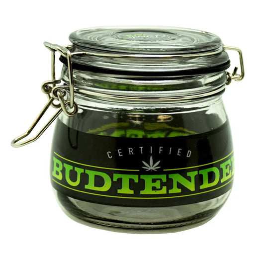 Dank Tank Airtight Glass Storage Jar - Budtender | dank-tank-airtight-glass-storage-jar-budtender | Accessories | Dank Tank