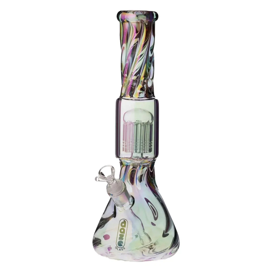 CaliConnected Iridescent Spiral Bong | caliconnected-iridescent-spiral-bong | Bongs | Daze Glass